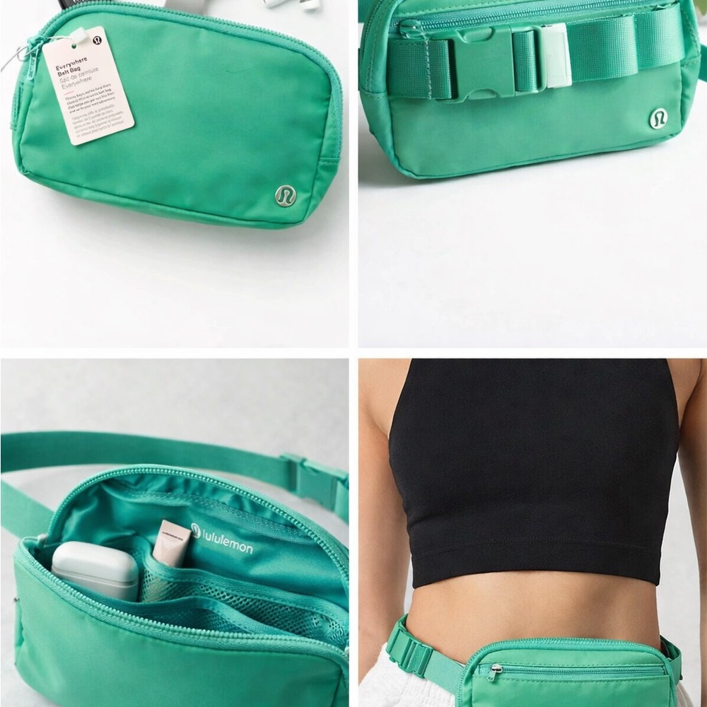 Lucky green Lululemon belt bag—BNWT, hands-free & festive! 🍀